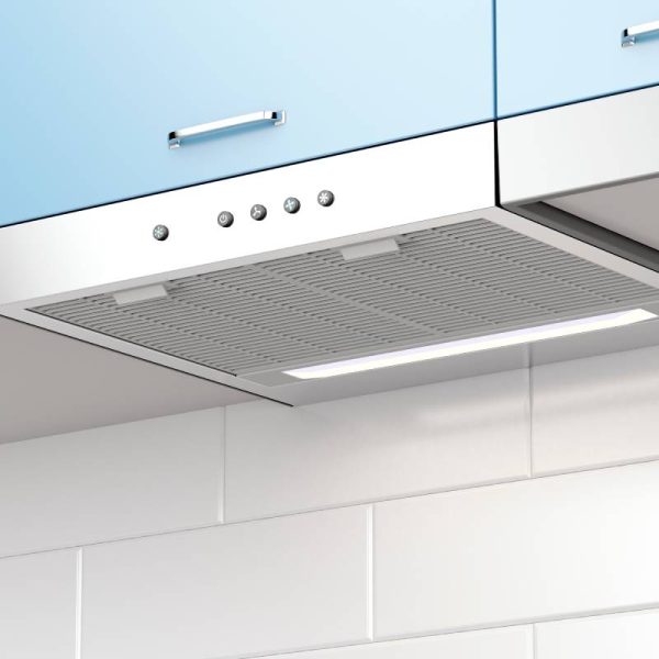 Modern cooker hood in the kitchen